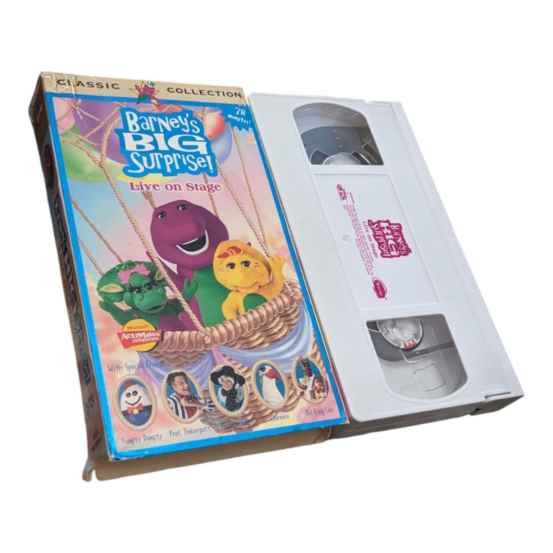 Barneys Big Surprise Live On Stage Vhs 1998 Lyons Group Classic Barneys Big Surprise Live On Stage Vhs 1998 Lyons Group Classic
