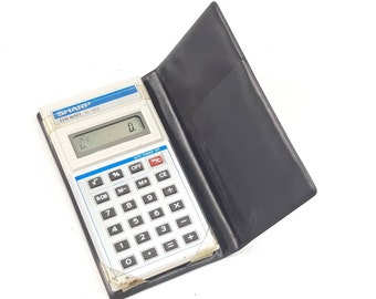 Sharp Elsi May El-323 Calculator With Case Made In Japan Vintage 90s Accounting Mathematics FREE Shipping