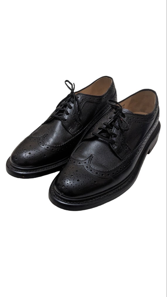 Men's Black & Red Sole Brogue Wingtip – Kabaccha