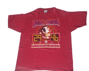Vintage Florida State Seminoles 2000 Nokia Sugar Bowl XL Tee T Shirt NCAA Football Dynasty Legends