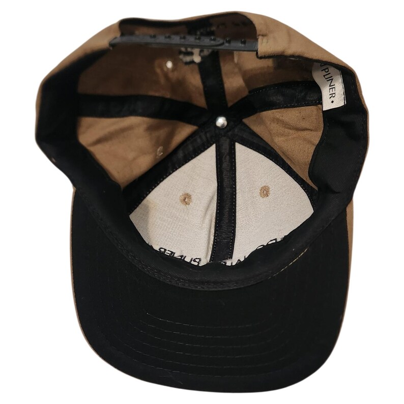 Donald J Pliner Tan Baseball Cap Embroidered Logo Adjustable Made in USA Vintage image 4