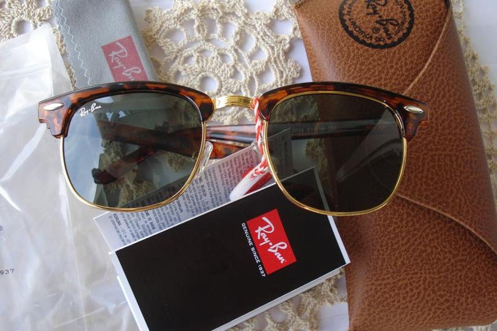 Sunglasses Ray-ban UV 400/plastic Frames Brown Lenses / Master - Etsy