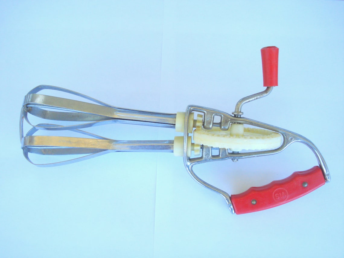 Italian Hand Mixer/vintage Retro 80s Plastic Colorful Mixer/ Etsy