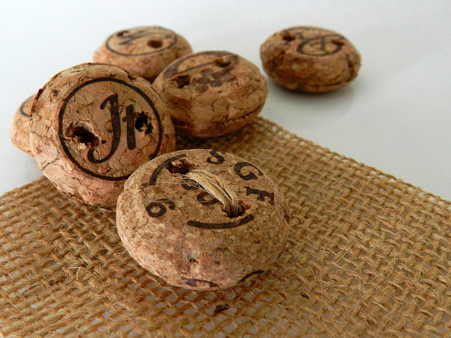 Handmade Cork Buttons Champagne Cork Buttons Sparkling Wine Etsy