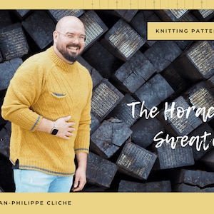 The Horacio Sweater - A Knitting pattern only (not finished Sweater) (Provided in English and French)