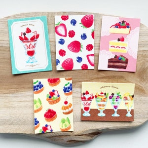 Sticker décoratif coupe fraise 5 motifs 20 pièces - FAQS155