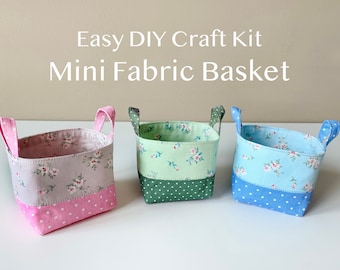 DIY Mini Tygkorg Syset: Bomullspoplin Hantverk