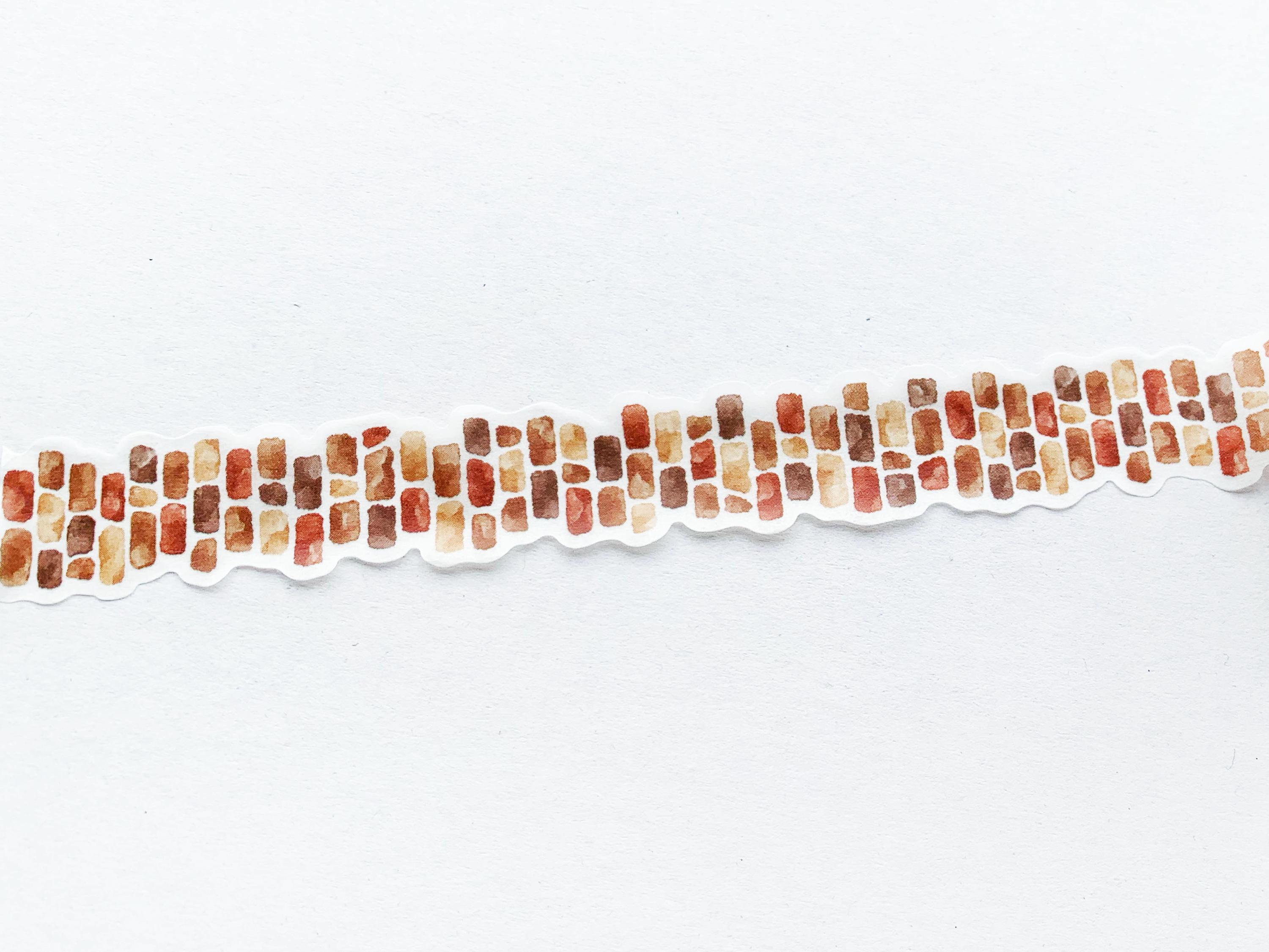 【新品】solol - washi Red Brick Die-cut Washi Tape W1.8cm X 5M Long - MW95123 - Etsy