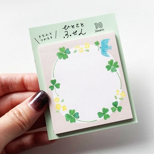 Post-it trèfle à quatre feuilles 30 feuilles 7,3 cm × 6,5 cm - FAQF123