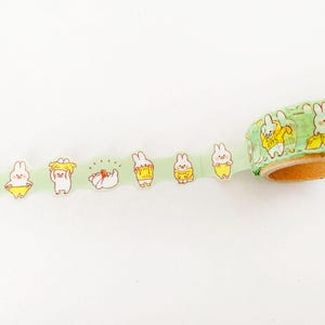 Fita adesiva cortada Rabbit Get Dressed com 1,8 cm x 5 m de comprimento - MW94927
