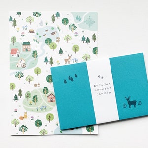 Juego de cartas Bosque y lago, 8 hojas, 4 sobres - MW57869