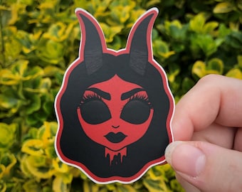 Lucy Sticker | Devil Woman Sticker | Demon Girl Sticker | Hyrdroflask Sticker | Laptop Sticker | Water Bottle Sticker | Vinyl Sticker