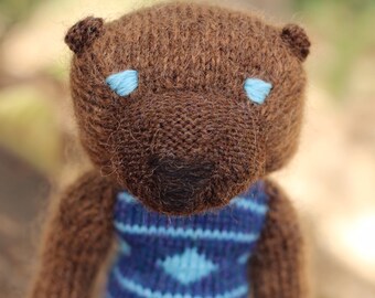 Grizzly Bear | Handknit Doll | Wool | Rangers Lead the Way