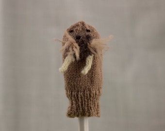 Walrus Finger Puppet | Handknit | Wool