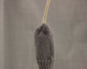 Narwhal Finger Puppet | Handknit | Wool