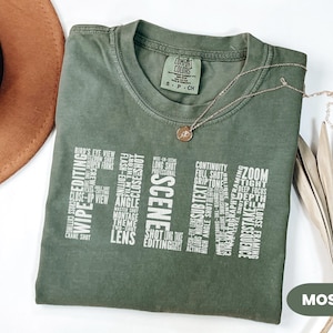 Chemise de production vidéo - T-shirt de réalisation - T-shirt de cinéaste - Cadeaux pour l&#39;équipe de tournage - Cadeau homme pour créateur, monteur créatif, étudiant