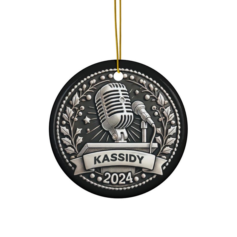 Speech and Debate Ceramic Ornament, Personalized High School Student