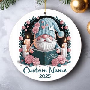 Adorno de gnomo funerario para directores de funerarias, recuerdo navideño para directores de funerarias, decoración navideña para funerales, regalo personalizado para trabajadores conmemorativos.
