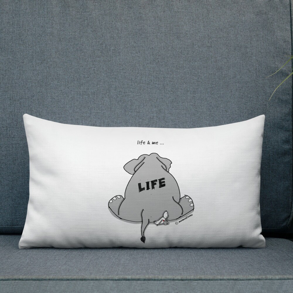 Elephant Pillow Covers Hilarious Sarcastic Quotes On Life Etsy