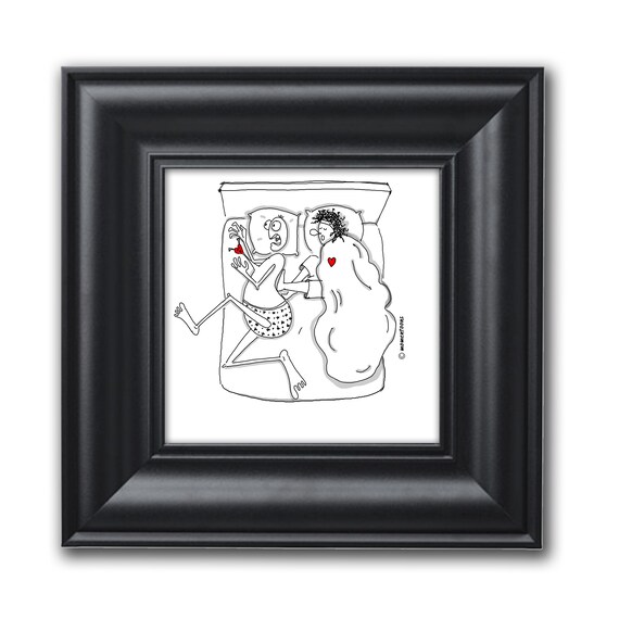 Cartoon Couple Sleeping In Bed Cute Love Illustrations Funny Sleeping Pictures Cartoons Sleep Cartoons Humor Funny Bedroom Decor