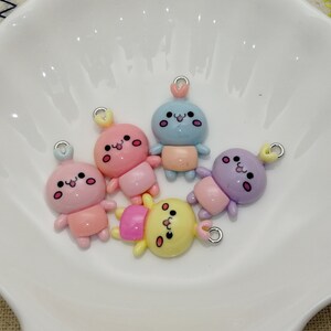 6/20 pieces plastic chicken chick bird pendant charm , resin handmade craft jewelry DIY finding necklace earring decoration accessory XP0410
