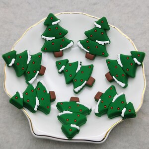 Siliconen kraal kerstboom brandpuntkraal voor pen armband ketting sleutelhanger sleutelkoord, siliconen kraal bulk groothandel DIY charme vinden XS0639