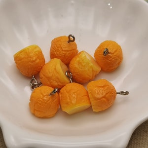 6/20 pieces plastic popcorn pendant charm , resin handmade craft jewelry making DIY finding necklace earring decoration accessory , XP0474