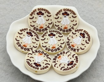 Boot Scootin Spooky Silicone Bead Halloween Ghost Bat Focal Bead Charm Pen Finding XS3149