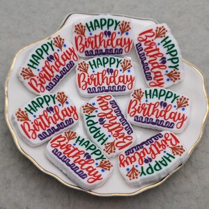 Siliconenkraal Happy Birthday Focal Bead voor Pen Armband Ketting Sleutelhanger Sleutelhanger, Siliconen Kraal Bulk Groothandel DIY Charm Finding XS0236