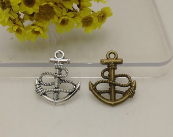 Ciondolo a forma di uccello in bronzo, stile vintage, con colibrì e fiore, fai da te, orecchini, bracciale, collana, mala yoga, gioielli boho. - Italia