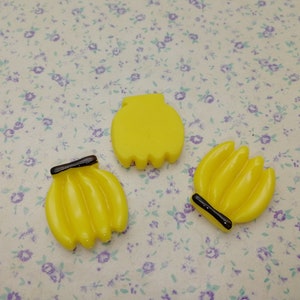 10/50 pieces plastic banana flat back cabochon charm , resin flatback cab decoration handmade jewelry making bead pendant DIY finding XP0117