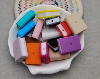 Silicone Bead Book Focal Bead for Pen Bracelet Necklace Keychain Lanyard , Silicone Bead in Bulk Wholesale DIY Charm Finding XS0086