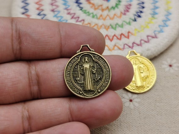 6/20 Pieces Metal Saint Benedict Pendant Sentia Mvniamvr Charm