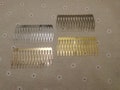 6/20/50 pieces 15 teeth metal flat hair comb headband blank , hair head band barrette clip accessory hairband wedding jewelry finding XH0031