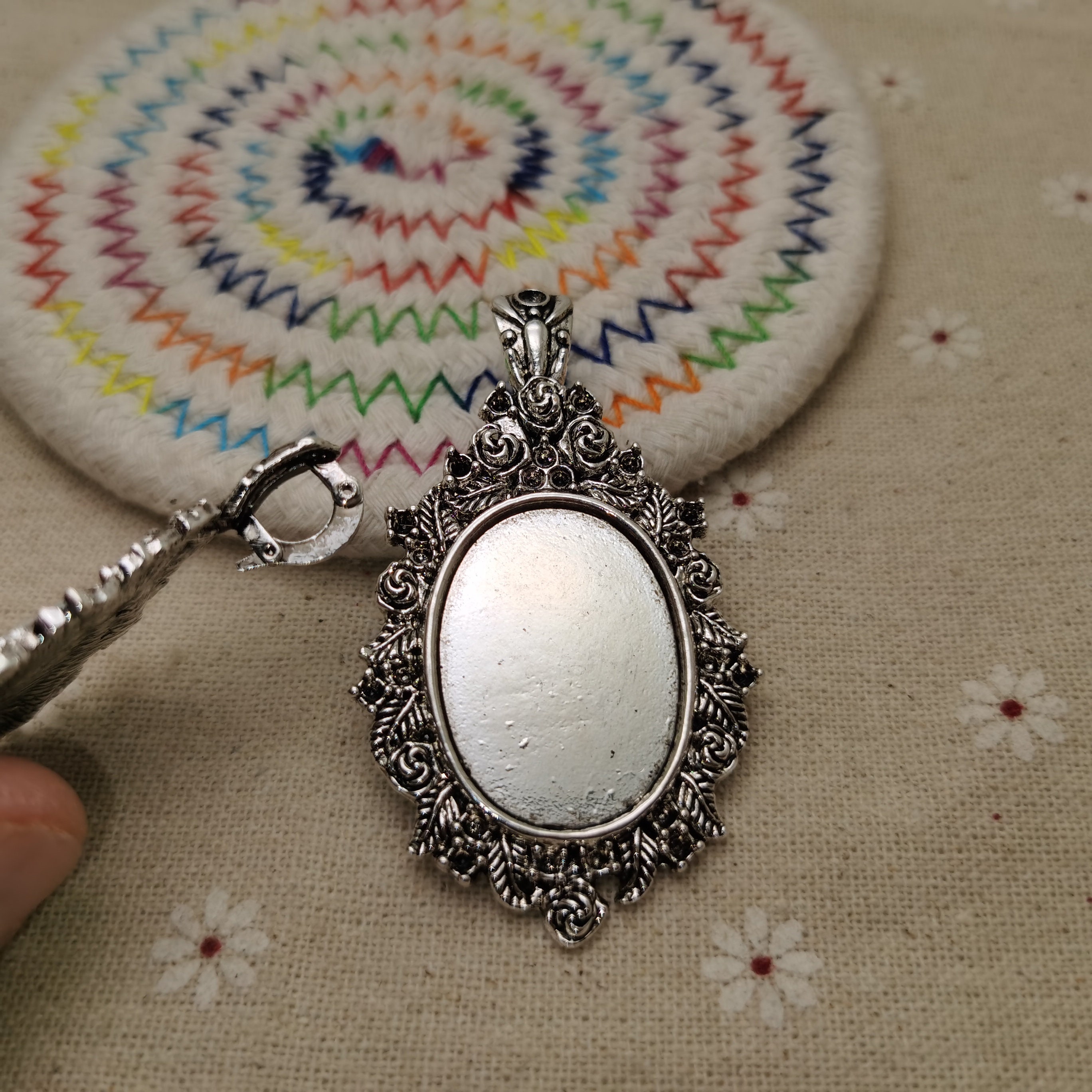 3/10 Pcs 30x22 MM Oval Match Metal Cameo Cabochon Base