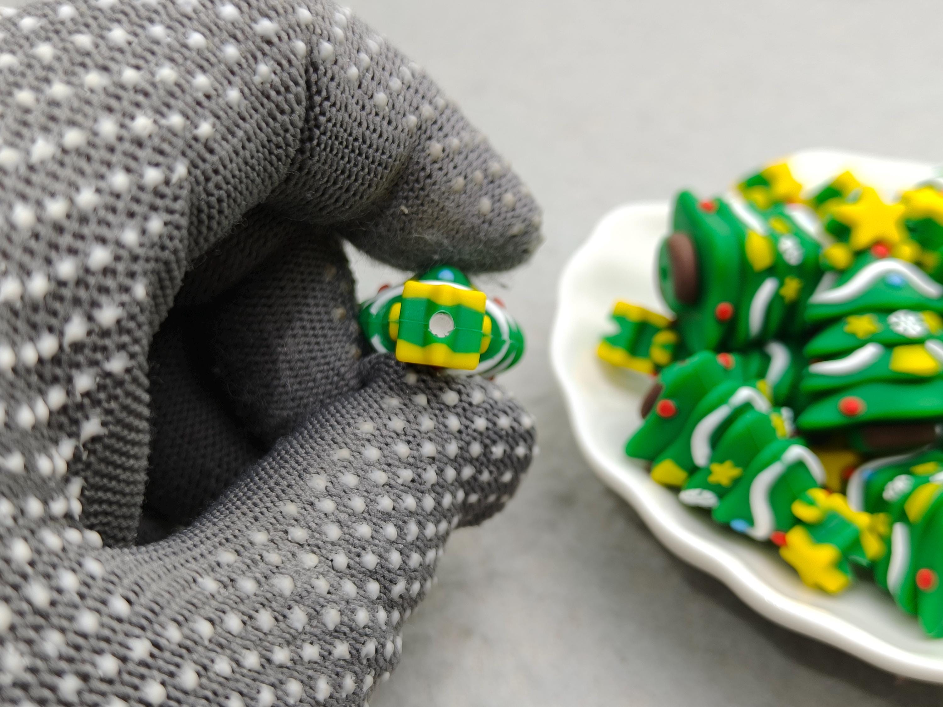 Set Di 15 Perline Focali In Silicone A Tema Natalizio - Per Penne, Portachiavi, Bracciali, Collane E Accessori Fai Da Te