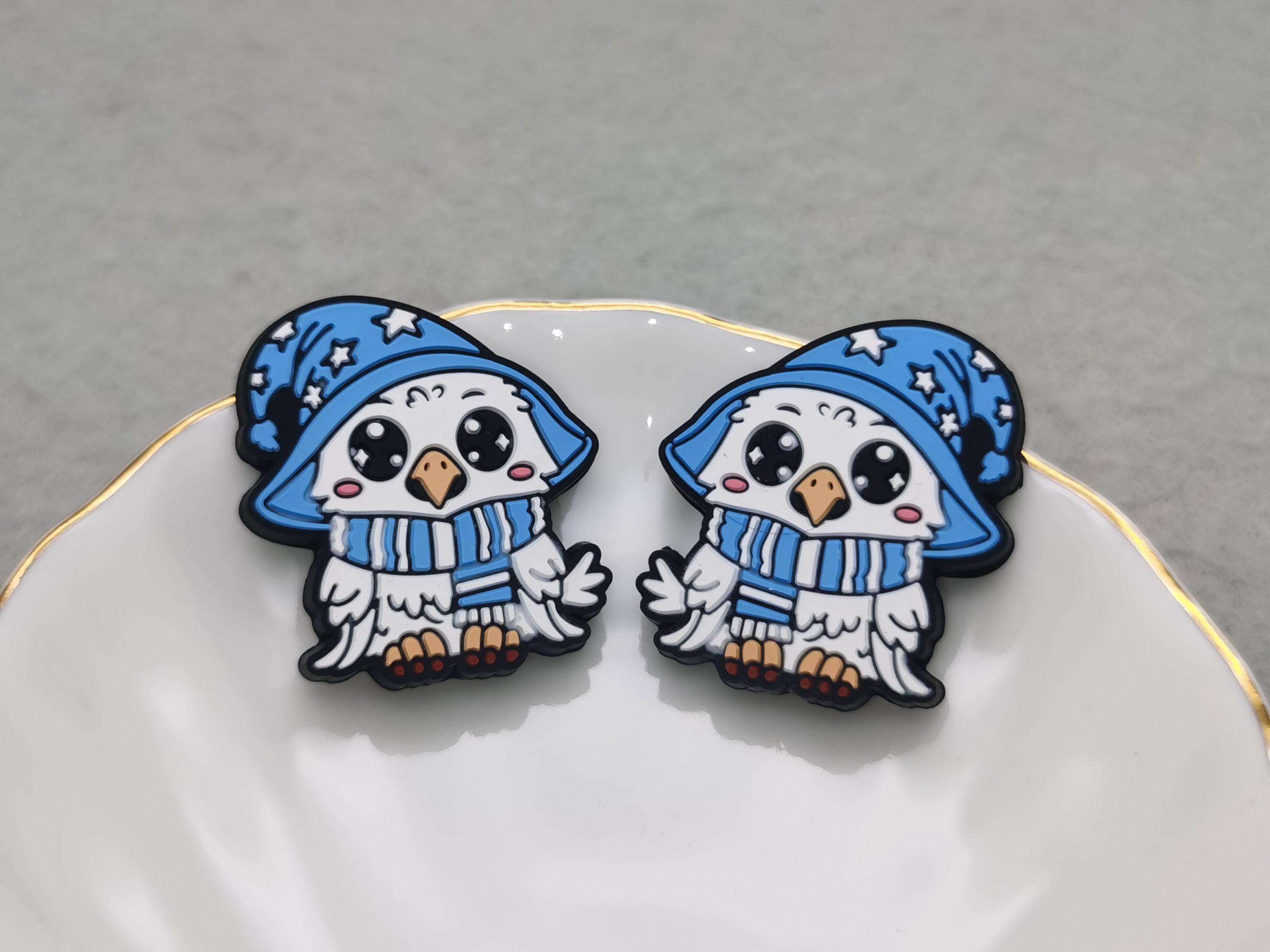 8 Stück Pinguin-Silikonperlen Bunt - Für Schmuck, Schlüsselanhänger & Girlanden