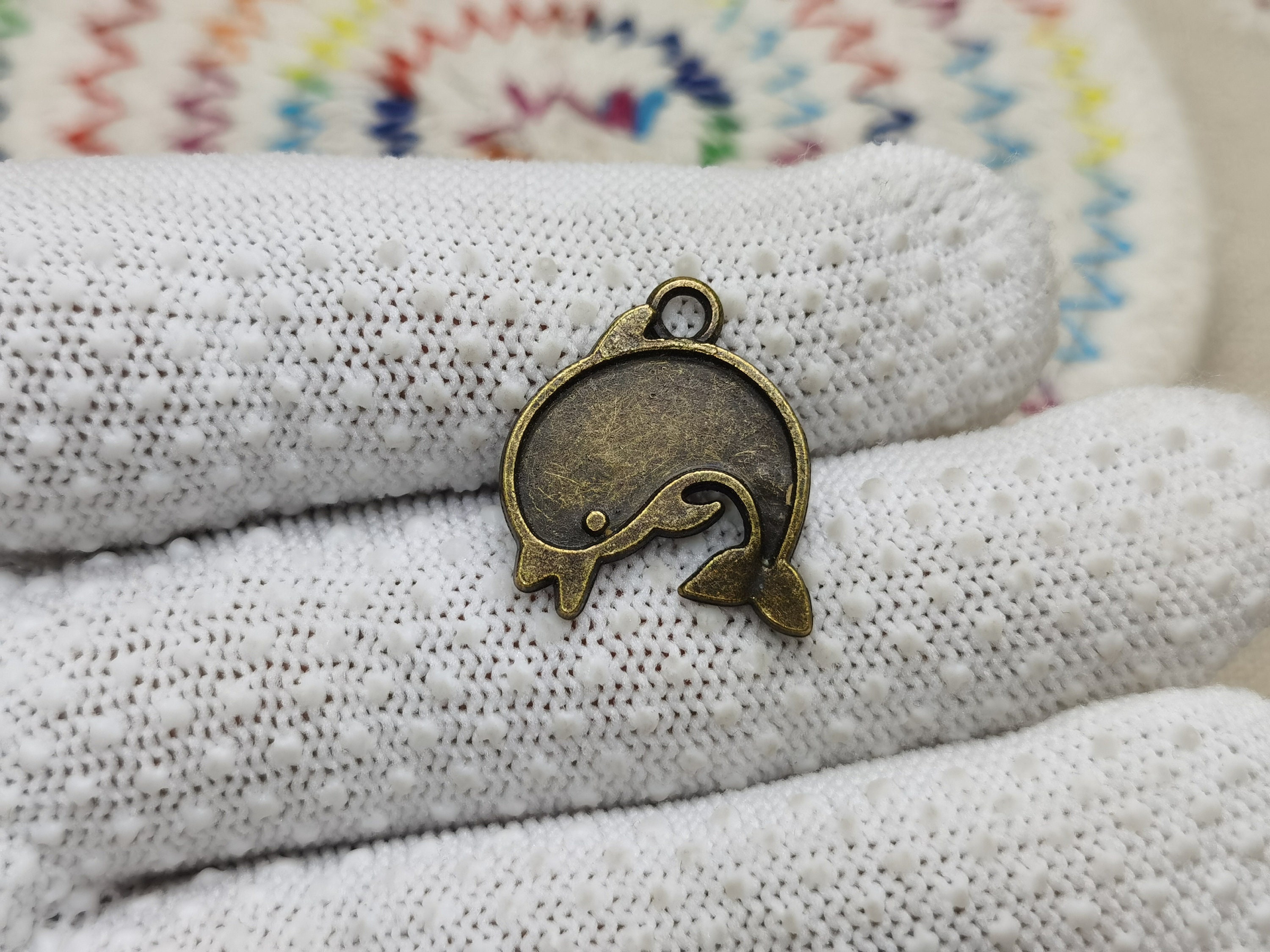 20/100 Pieces Metal Dolphin Porpoise Pendant Necklace Earring