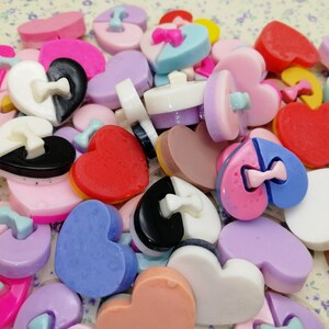10/50 pieces plastic heart flat back cabochon charm , mix color resin flatback cab decoration handmade jewelry bead pendant finding , XP0074