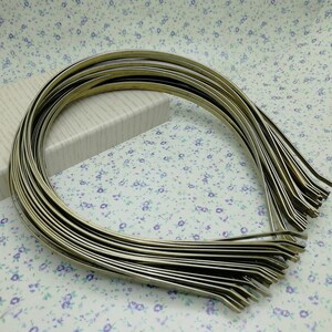 Antikbronsfärgad 3 mm bred metall platt pannband blankt, hårpannband hårspänne klämma kam tiara hårband smyckesfynd, XH0022