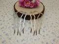 6/20/50 pieces 4 teeth metal wave hair comb headband blank , hair head band barrette clip accessory hairband wedding jewelry finding XH0069