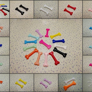 6/50 pieces plastic bone flat back cabochon charm , mix color resin phone case flatback cab decoration handmade jewelry DIY finding , XP0031