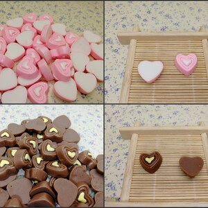 10/50 pieces plastic heart flat back cabochon charm , resin flatback cab decoration handmade jewelry making bead pendant DIY finding XP0073
