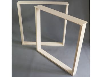 Metal Table legs , Set of 2, free wood screws and felt protectors included.