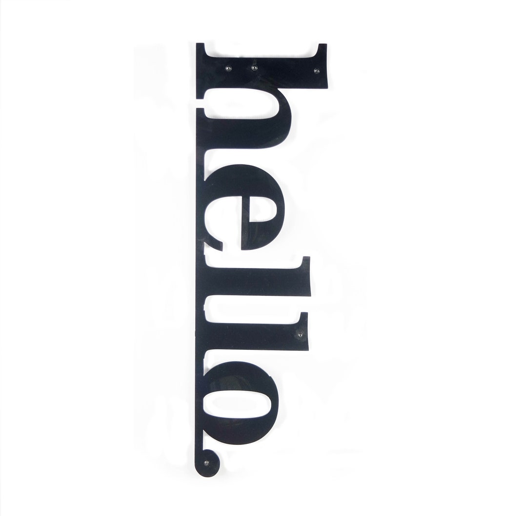 Metal Hello Sign, Front Door Decor, Welcome Sign, Outdoor Wall Decor - Etsy