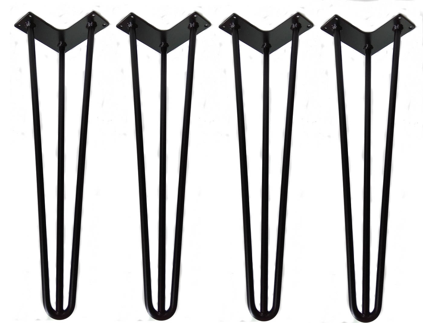Hairpin Legs Set of 4 Hairpin Table Legs Free Wood Screws Etsy