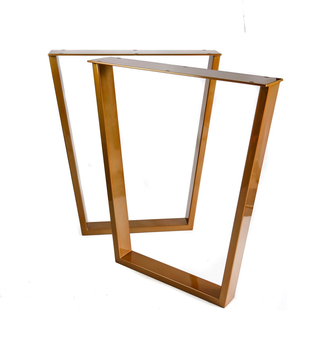 Metal Table Legs Trapezium Bench Legs Set of 2 Free Wood Etsy