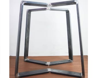 Metalen tafelpoten set van 2, stalen tafelpoten, tafelpoten in industriële stijl, Tischbeine Pied De Table Patas De Mesa