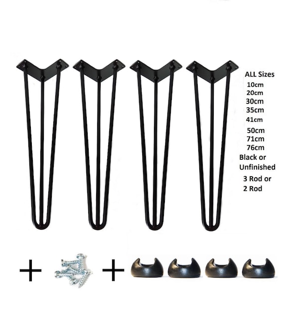 Hairpin legs, Set of 4 Hairpin Table legs Pied de Table Tischbeine