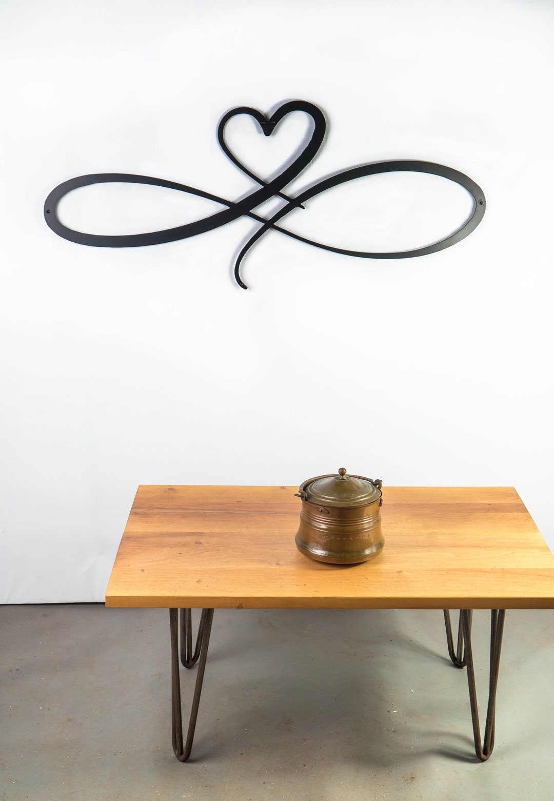 Metal Wall Art Infinity Heart Metal Wall Decor Metal Wall Hangings. Etsy